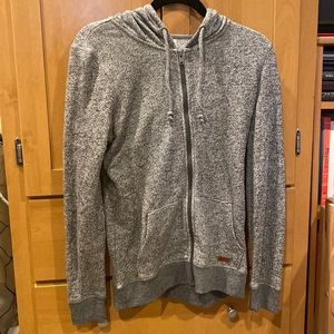Grey zip up hoodie